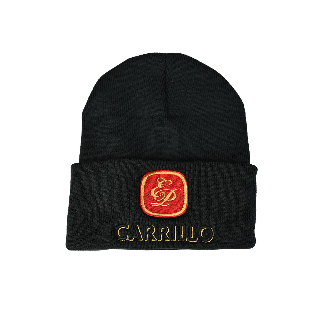 E.P. Carrillo Black Knit Beanie